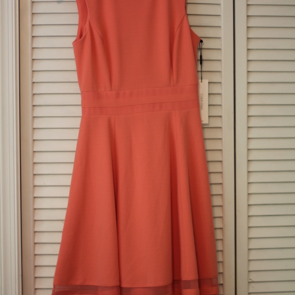 NWT Peach Calvin Klein Dress